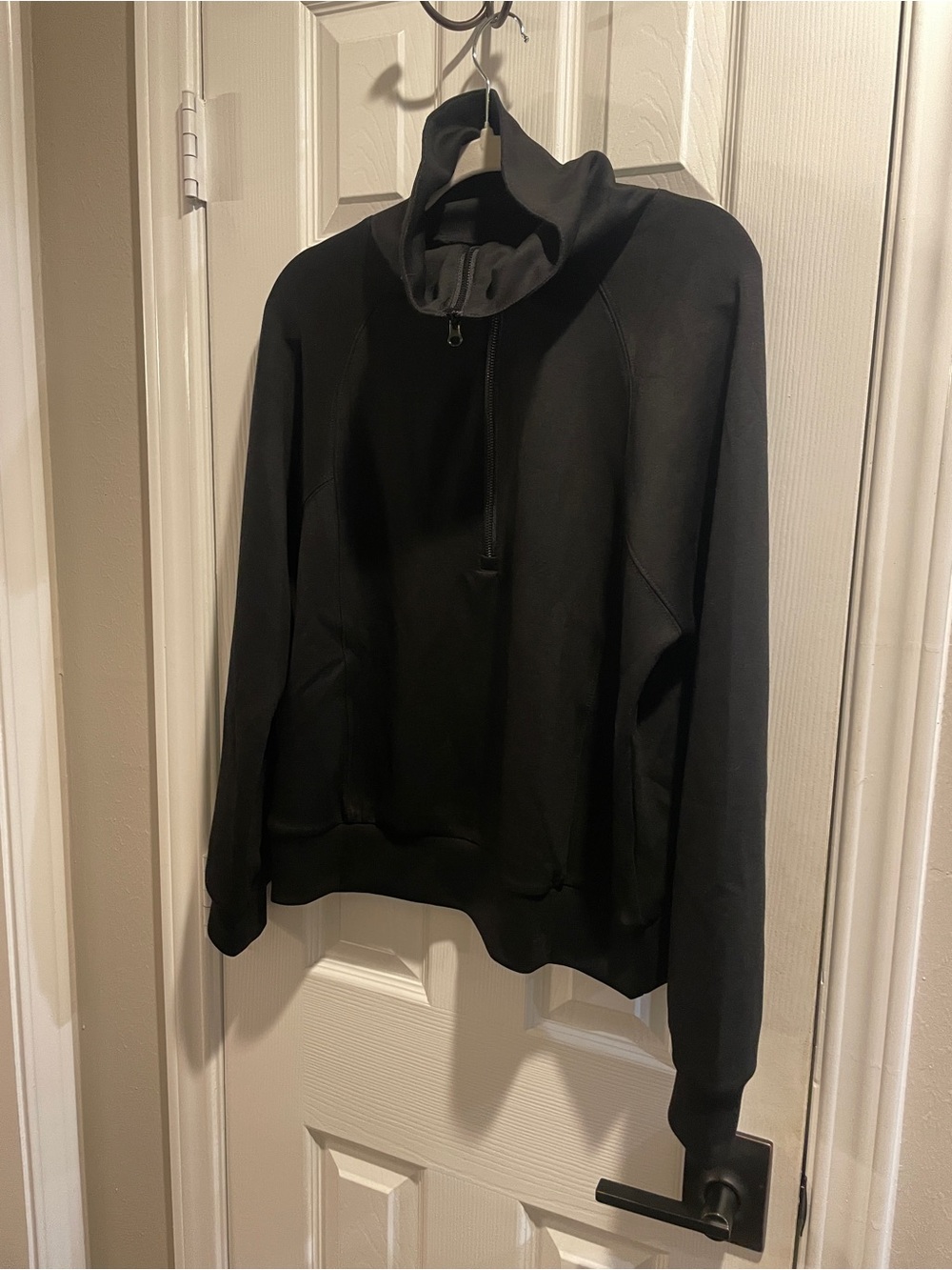 Women’s Black Half-Zip Sweater
